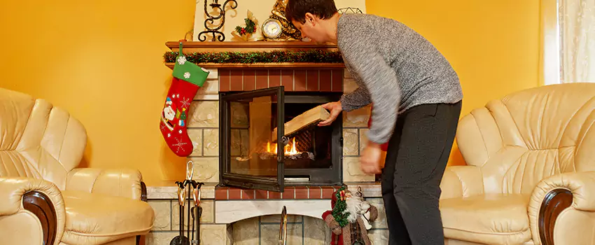 Rusted Metal Fireplace Restoration in Fernley, Nevada